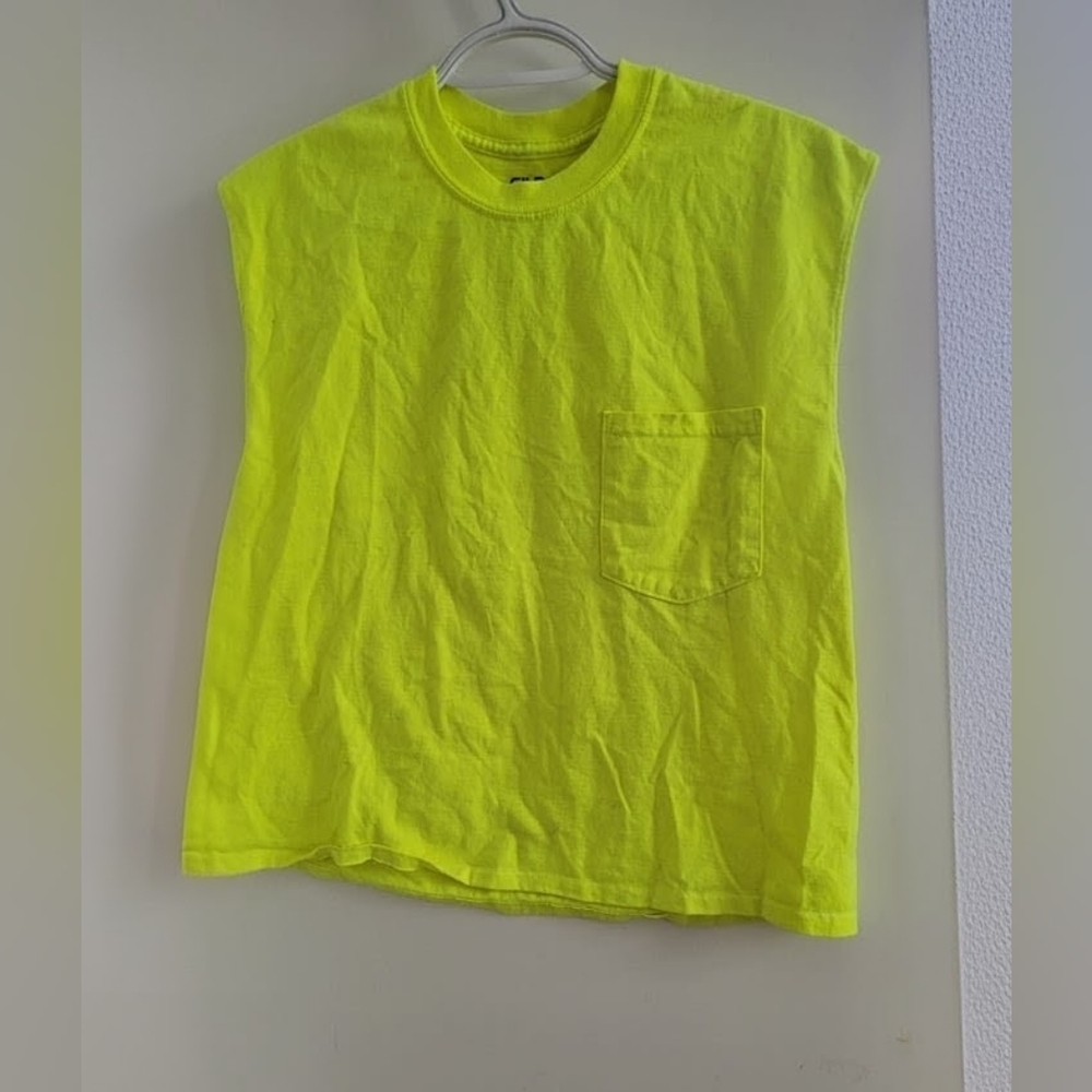 Gildan Neon Yellow Kids Tank Top
